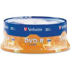VERBATIM DVD-R 25pk Spindle - 4.7GB 16x