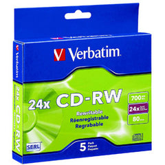 VERBATIM CD-RW 5pack