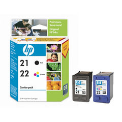 HP 21/22 INK CARTRIDGE COMBO PACK