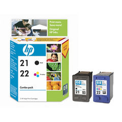 HP 21/22 COMBO PACK INK CART CC630AA