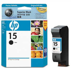 HP 15 BLACK INK CART C6615DA