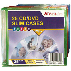 VERBATIM 25pk Empty CD Slim Cases
