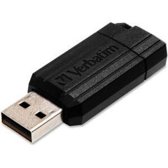 VERBATIM Pinstripe USB Drive 8GB (Black)