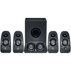 LOGITECH Z506 SURROUND SPEAKERS 5.1 Surround sound with 3D Stereo 75 watts RMS power ported down-firing subwoofer multiple inputs. 2 Years Limited Warranty