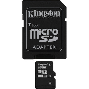 KINGSTON 16GB MICROSDHC CLASS 4 FLASH CARD