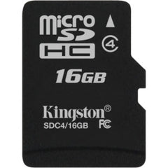 KINGSTON 16GB MICROSDHC CLASS 4 FLASH CARD SINGLE PACK W/O ADAPTER