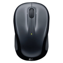 LOGITECH M325 WIRELESS MOUSE - DARK SILVER (U) Designed-for-Web scrolling feel-good contoured shaped with textured rubber grips unifying wireless plug-and-play connection.