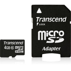 TRANSCEND 4GB Micro SDHC Class10 w/adapter