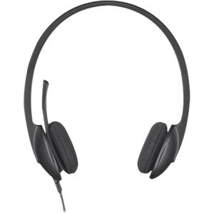 LOGITECH H340 USB HEADSET - BLACK Logitech USB Headset H340. Internet calls and stereo sound in seconds. Achieve quality audio quickly and easily by plugging in the USB connection