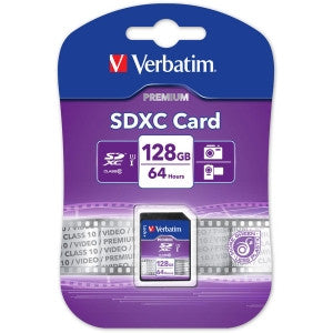 VERBATIM SDXC 128GB (Class 10 UHS-I)