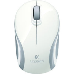 LOGITECH M187 WIRELESS MINI MOUSE - WHITE Advanced 2.4 GHz wireless pocket-size design plug-and-forget nano receiver that stays in your laptop