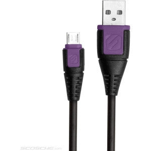 Scosche Industries Inc MICRO USB CHARGE AND SYNC CABLE (PURPLE)
