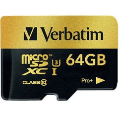 Verbatim Pro+ Micro SDXC 64GB (UHS-I Class 10)
