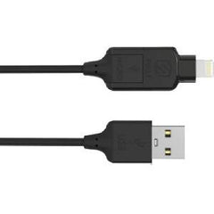 Scosche Industries Inc Micro USB/Lightning Cable - 25cm Black