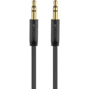 Kanex 3.5mm AUX Audio Cable - 6Ft Flat - Black