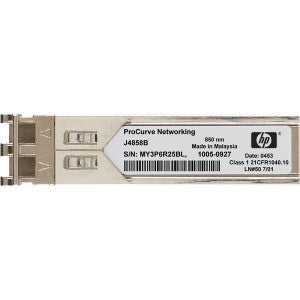 HPE HP X121 1G SFP LC SX TRANSCEIVER FOR MULTIMODE FIBRE RANGE UP TO 550M