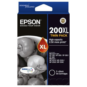 EPSON High Capacity Black ink cartridge TWIN PACK