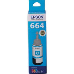 EPSON T664 Cyan ink bottle