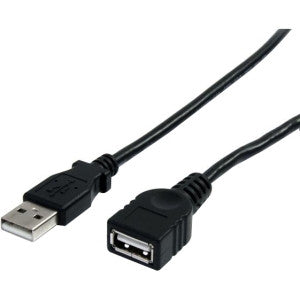 STARTECH 6 ft Black USB Extension Cable A to A