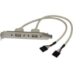 STARTECH 2 Port USB A Slot Plate Adapter