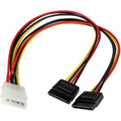 STARTECH 12 LP4 to 2x SATA Power Y Cable Adapter