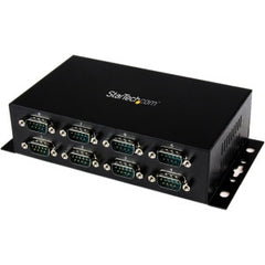 STARTECH 8 Port USB to DB9 RS232 Serial Adapter Hub Industrial DINRail and Wall Mountable - USB to RS 232 Serial Adapter 8-Port - USB to Serial Converter
