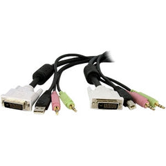STARTECH 4-in-1 USB DVI KVM Switch Cable w/ Audio