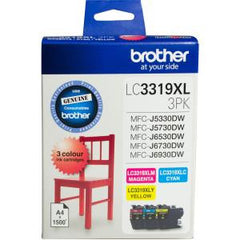 BROTHER LC3319XL3PK HIGH YIELD 4500 PAGES