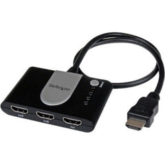 STARTECH 3 Port HDMI Auto Switch w/ IR Remote Control - Automatic 3 in 1 out HDMI Switcher - HD 1080p