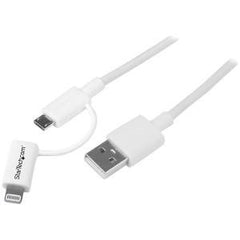 STARTECH 1m Lightning or Micro USB to USB Cable