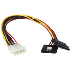STARTECH 12 LP4 to 2x latching SATA Y Cable
