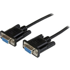 STARTECH 2m Black DB9 RS232 Null Modem Cable FF