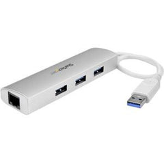 STARTECH 3 Port Portable USB 3.0 Hub plus GbE