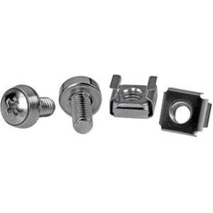 STARTECH 50 Pkg M6 Mounting Screws and Cage Nuts for Server Rack Cabinet