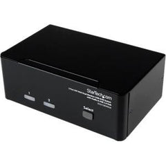 STARTECH 2 Port DVI VGA Dual Monitor KVM Switch USB with Audio & USB 2.0 Hub