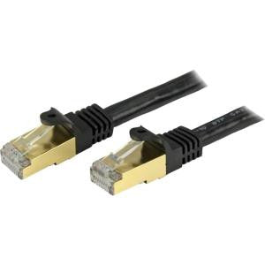 STARTECH 10 FT SHIELDED CAT6A PATCH CABLE - BLACK