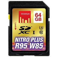 STRONTIUM TECHNOLOGY 64GB Nitro Plus SD Card