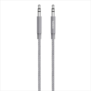 BELKIN Premium Braided 3.5mm Audio Cable- Gray