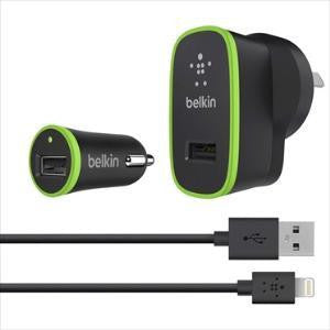 BELKIN Micro Wall/Car Charger 5V w/ LTG CABLE